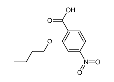 2-butoxy-4-nitro-benzoic acid结构式