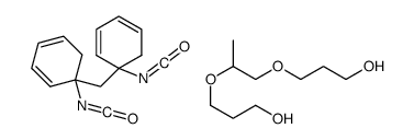 3-[2-(3-hydroxypropoxy)propoxy]propan-1-ol,5-isocyanato-5-[(1-isocyanatocyclohexa-2,4-dien-1-yl)methyl]cyclohexa-1,3-diene结构式