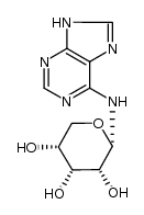 (2S,3R,4R,5R)-2-((9H-purin-6-yl)amino)tetrahydro-2H-pyran-3,4,5-triol Structure