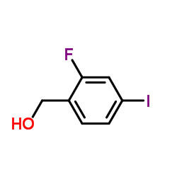 (2-氟-4-碘苯基)甲醇结构式