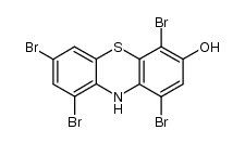 1,4,7,9-tetrabromo-10H-phenothiazin-3-ol结构式