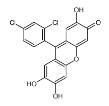 9-(2,4-dichlorophenyl)-2,6,7-trihydroxyxanthen-3-one结构式