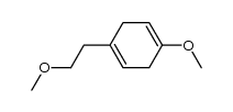 1-methoxy-4-(2'-methoxyethyl)cyclohexa-1,4-diene结构式