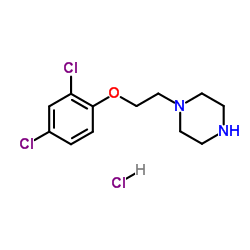 1-[2-(2,4-Dichlorophenoxy)ethyl]piperazine hydrochloride (1:1)结构式