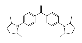 1-[4-[1-[4-(2,5-dimethylpyrrolidin-1-yl)phenyl]ethenyl]phenyl]-2,5-dimethylpyrrolidine Structure