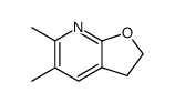 Furo[2,3-b]pyridine, 2,3-dihydro-5,6-dimethyl- (9CI) structure