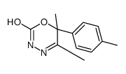 5,6-dimethyl-6-(4-methylphenyl)-3H-1,3,4-oxadiazin-2-one结构式