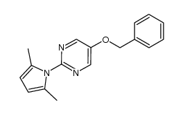 1-(5-benzyloxypyrimidin-2-yl)-2,5-dimethyl-1H-pyrrole结构式