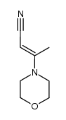 2-Butenenitrile,3-(4-morpholinyl)- Structure