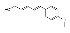 (2E,4E)-5-(4-methoxyphenyl)penta-2,4-dien-1-ol结构式