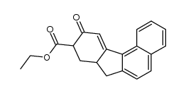 10-oxo-7a,8,9,10-tetrahydro-7H-benzo[c]fluorene-9-carboxylic acid ethyl ester结构式