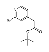 (2-bromo-pyridin-4-yl)-acetic acid tert-butyl ester structure