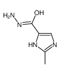 Imidazole-4(or 5)-carboxylic acid, 2-methyl-, hydrazide (6CI) structure