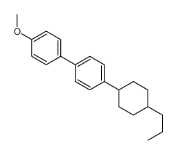 1-methoxy-4-[4-(4-propylcyclohexyl)phenyl]benzene结构式