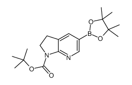 (1-(tert-Butoxycarbonyl)-2,3-dihydro-1H-pyrrolo[2,3-b]pyridin-5-yl)boronic acid Structure