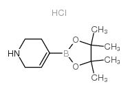 4-(4,4,5,5-Tetramethyl-1,3,2-dioxaborolan-2-yl)-1,2,3,6-tetrahydropyridine hydrochloride structure