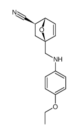 (1S,2S,4S)-4-[(4-Ethoxy-phenylamino)-methyl]-7-oxa-bicyclo[2.2.1]hept-5-ene-2-carbonitrile结构式