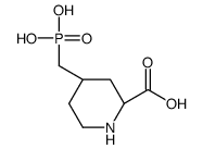 (2R,4R)-4-(phosphonomethyl)piperidine-2-carboxylic acid结构式