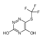6-(trifluoromethylsulfanyl)-2H-1,2,4-triazine-3,5-dione结构式