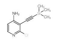 2-Chloro-3-((trimethylsilyl)ethynyl)pyridin-4-amine Structure