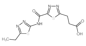 3-(5-{[(5-Ethyl-1,3,4-thiadiazol-2-yl)amino]-carbonyl}-1,3,4-thiadiazol-2-yl)propanoic acid图片