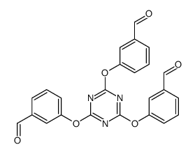 3-[[4,6-bis(3-formylphenoxy)-1,3,5-triazin-2-yl]oxy]benzaldehyde结构式