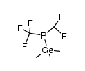 (difluoromethyl)(trifluoromethyl)(trimethylgermyl)phosphine结构式