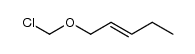 chloromethyl 2(E)-penten-1-yl ether结构式