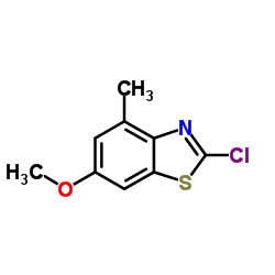 2-Chloro-6-methoxy-4-methyl-1,3-benzothiazole结构式