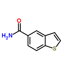 1-Benzothiophene-5-carboxamide结构式