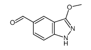 3-methoxy-1H-indazole-5-carbaldehyde结构式