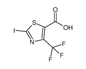 2-iodo-4-(trifluoromethyl)-1,3-thiazole-5-carboxylic acid结构式