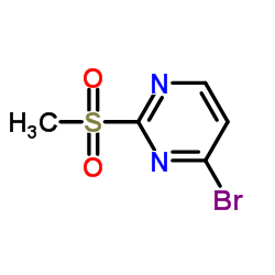 4-溴-2-(甲硫磺酰)嘧啶结构式