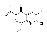 7-chloro-6-fluoro-1-ethyl-1,4-dihydro-4-oxopyrido(2,3-c)pyridazine-3-carboxylic acid Structure