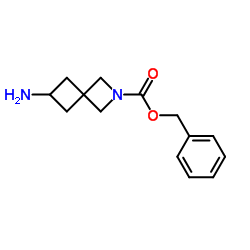 苄基6-氨基-2-氮杂螺[3.3]庚烷-2-羧酸酯结构式