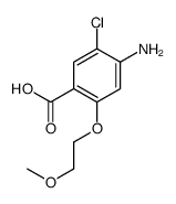 4-amino-5-chloro-2-(2-methoxyethoxy)benzoic acid Structure