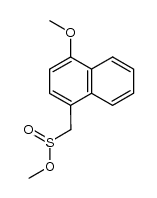 methyl (4-methoxy-1-naphthyl)methanesulfinate结构式