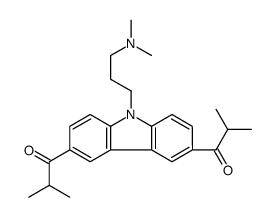 1,1-(9-(3-(二甲基氨基)丙基)-9h-咔唑-3,6-二基)双(2-甲基丙烷-1-酮)结构式
