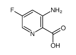 3-Amino-5-fluoropicolinic acid, 3-Amino-2-carboxy-5-fluoropyridine structure
