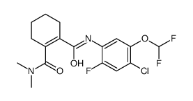 1-N-[4-chloro-5-(difluoromethoxy)-2-fluorophenyl]-2-N,2-N-dimethylcyclohexene-1,2-dicarboxamide Structure