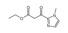 ethyl 3-(1-methyl-1H-imidazol-2-yl)-3-oxopropanoate结构式