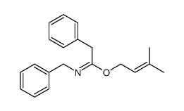 3-methylbut-2-en-1-yl N-benzyl-2-phenylacetimidate结构式