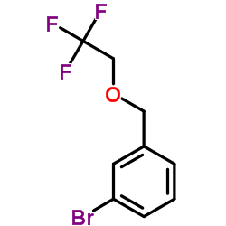 1-溴-3-((2,2,2-三氟乙氧基)甲基)苯结构式