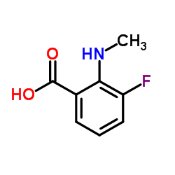 3-Fluoro-2-(methylamino)benzoic acid structure