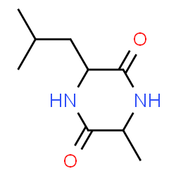 2,5-Piperazinedione,3-methyl-6-(2-methylpropyl)-,trans-(9CI) structure