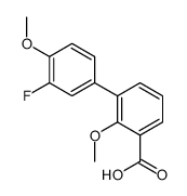 3-(3-fluoro-4-methoxyphenyl)-2-methoxybenzoic acid结构式