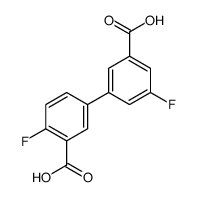 5-(3-carboxy-5-fluorophenyl)-2-fluorobenzoic acid结构式