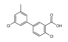 2-chloro-5-(3-chloro-5-methylphenyl)benzoic acid结构式