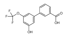 3-[3-hydroxy-5-(trifluoromethoxy)phenyl]benzoic acid Structure