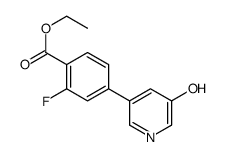 ethyl 2-fluoro-4-(5-hydroxypyridin-3-yl)benzoate Structure